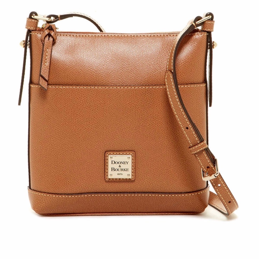 Dooney & Bourke Leather Letter Carrier Crossbody Bag and Matching Coin Wallet - Picture 4 of 5